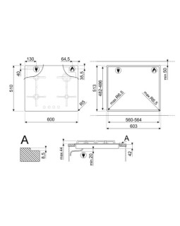 Pliidiplaat smeg classic, 4 x gaas, 60 cm, must-foto6