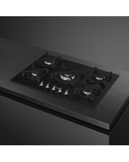 Pliidiplaat smeg classic, 5 x gaas, 72 cm, must-foto2