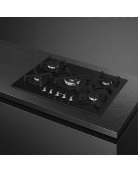 Pliidiplaat smeg classic, 5 x gaas, 72 cm, must-foto2