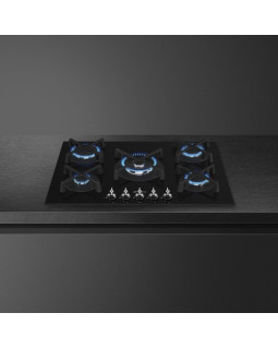 Pliidiplaat smeg classic, 5 x gaas, 72 cm, must-foto3