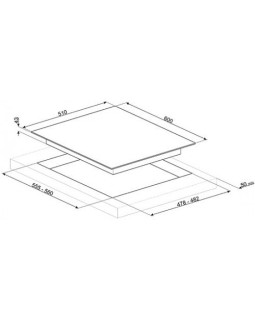 Pliidiplaat smeg linea, 4 x gaas, wok, 60 cm, rv teras-foto4