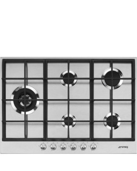 Pliidiplaat smeg linea, 5 x gaas, wok, 73 cm, rv teras