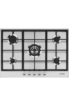 Pliidiplaat smeg linea, 5 x gaas, wok, 73 cm, rv teras