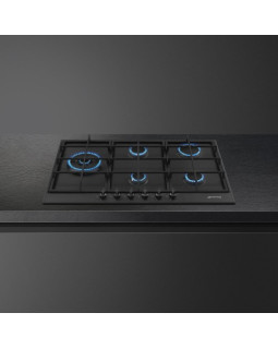 Pliidiplaat smeg classic, 5 x gaas, 72,5 cm, matt must-foto4