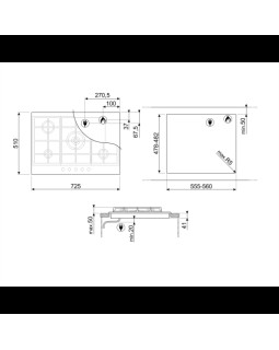 Pliidiplaat smeg classic, 5 x gaas, 75 cm, rv teras-foto3