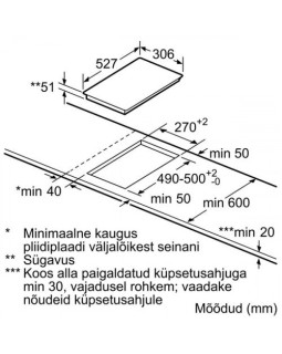Pliidiplaat bosch, 2 x induktsioon, domino, 30 cm, rv raam ja faasitud serv-foto4