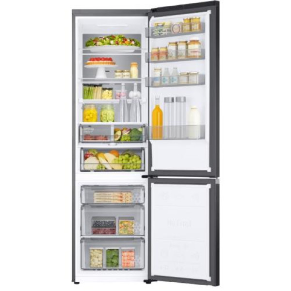 Külmik samsung, 203 cm, 276/114 l, 35 db, puutetundlik juhtimine, nofrost, must