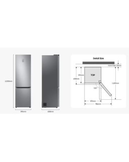 Külmik samsung, 203 cm, 276/114 l, 35 db, puutetundlik juhtimine, nofrost, must-foto6
