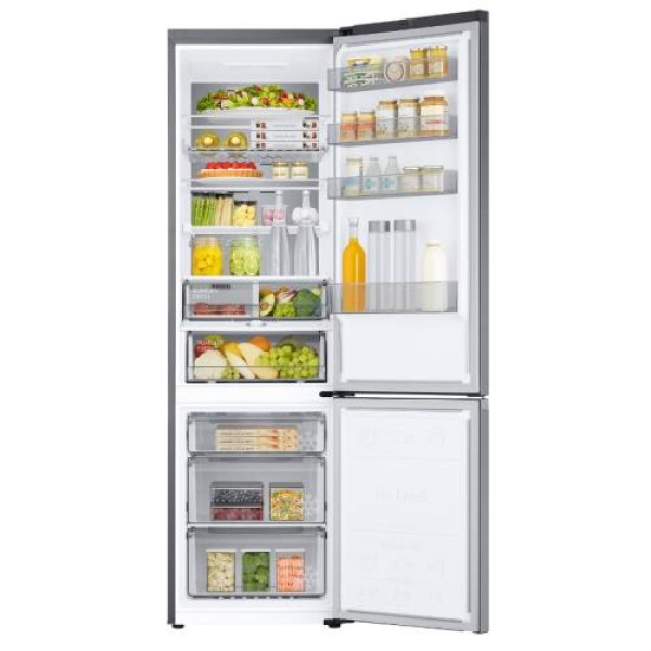 Külmik samsung, 203 cm, 273/114 l, 29 db, no frost elektrooniline juhtimine, hõbedane