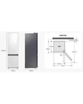 Külmik samsung, 203 cm, 273/114 l, 35 db, elektrooniline juhtimine, wifi, nofrost, must-foto5