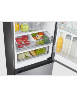 Külmik samsung, 203 cm, 273/114 l, 35 db, no frost elektrooniline juhtimine, hõbedane-foto4