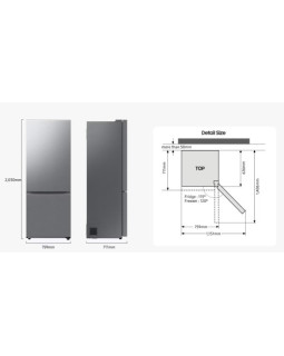 Külmik samsung, 203 cm, 370/168 l, 35 db, elektrooniline juhtimine, nofrost, must-foto6