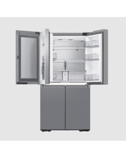 Külmik side-by-side samsung, 183 cm, 396/250 l, 37 db, elektrooniline juhtimine, nofrost, hõbe-foto2