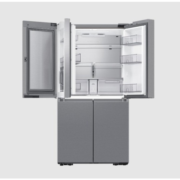 Külmik side-by-side samsung, 183 cm, 396/250 l, 37 db, elektrooniline juhtimine, nofrost, hõbe