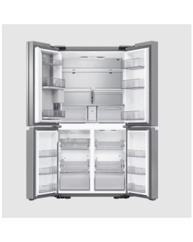 Külmik side-by-side samsung, 183 cm, 396/250 l, 37 db, elektrooniline juhtimine, nofrost, hõbe-foto3
