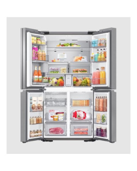 Külmik side-by-side samsung, 183 cm, 396/250 l, 37 db, elektrooniline juhtimine, nofrost, hõbe-foto4