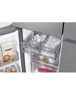 Külmik side-by-side samsung, 183 cm, 396/250 l, 37 db, elektrooniline juhtimine, nofrost, hõbe-foto6