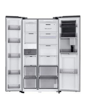 Külmik side-by-side samsung, 178 cm, 403/242 l, 36 db, elektrooniline juhtimine, nofrost, must-foto5