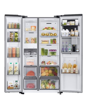 Külmik side-by-side samsung, 178 cm, 403/242 l, 36 db, elektrooniline juhtimine, nofrost, must-foto6