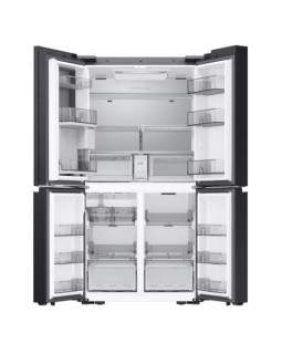 Külmik side-by-side samsung, 186 cm, 399/255 l, 35 db, elektrooniline juhtimine, nofrost, matt must-foto3