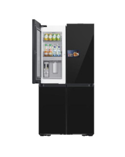 Külmik side-by-side samsung, 186 cm, 399/255 l, 35 db, elektrooniline juhtimine, nofrost, matt must-foto5