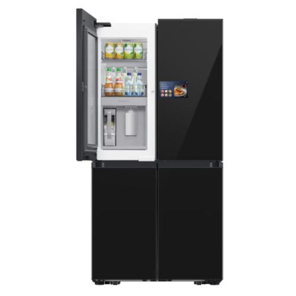 Külmik side-by-side samsung, 186 cm, 399/255 l, 35 db, elektrooniline juhtimine, nofrost, matt must