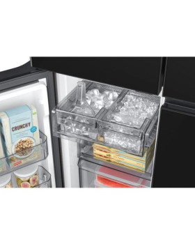 Külmik side-by-side samsung, 186 cm, 399/255 l, 35 db, elektrooniline juhtimine, nofrost, matt must-foto6