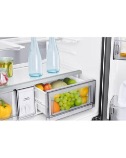 Külmik side-by-side samsung, 186 cm, 399/255 l, 35 db, elektrooniline juhtimine, nofrost, matt must-foto7