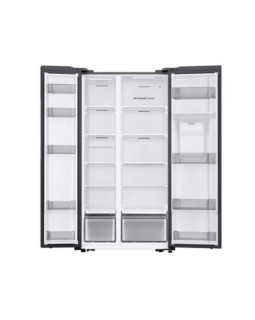 Külmik side-by-side samsung, 178 cm, 370/208 l, 37 db, elektrooniline juhtimine, nofrost, hõbedane-foto2