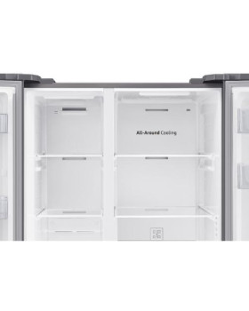 Külmik side-by-side samsung, 178 cm, 418/237 l, 37 db, elektrooniline juhtimine, nofrost, hõbedane-foto5