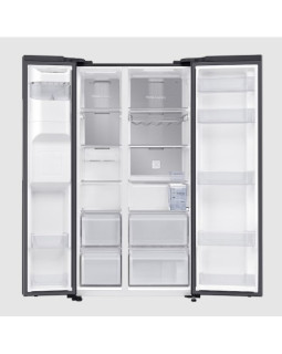 Külmik side-by-side samsung, 178 cm, 417/218 l, 37 db, elektrooniline juhtimine, nofrost, must-foto4