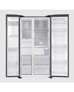 Külmik side-by-side samsung, 178 cm, 417/218 l, 37 db, elektrooniline juhtimine, nofrost, must-foto4