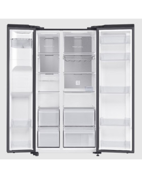 Külmik side-by-side samsung, 178 cm, 417/218 l, 37 db, elektrooniline juhtimine, nofrost, must-foto3