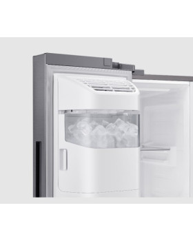 Külmik side-by-side samsung, 178 cm, 417/218 l, 37 db, elektrooniline juhtimine, nofrost, hõbedane-foto6