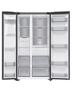 Külmik side-by-side samsung, 178 cm, 417/218 l, 36 db, elektrooniline juhtimine, nofrost, must-foto3