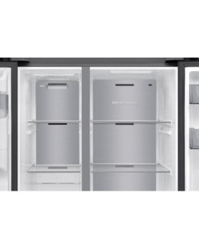 Külmik side-by-side samsung, 178 cm, 420/220 l, 36 db, elektrooniline juhtimine, nofrost, must-foto5