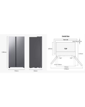Külmik side-by-side samsung, 178 cm, 420/220 l, 36 db, elektrooniline juhtimine, nofrost, must-foto7