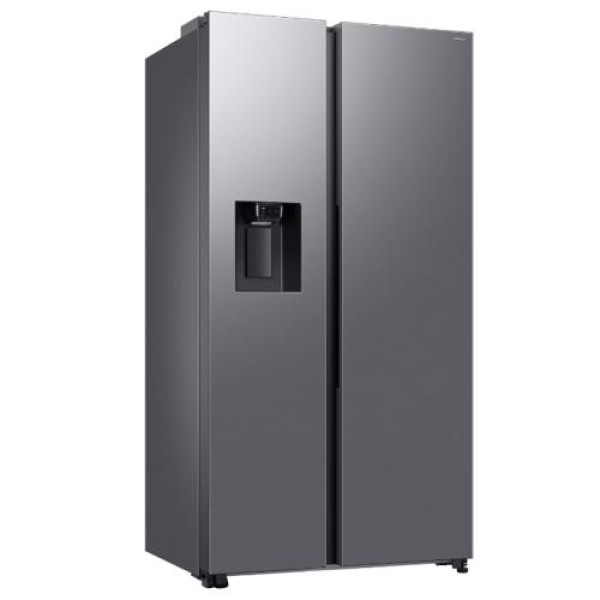 Külmik side-by-side samsung, 178 cm, 420/220 l, 36 db, elektrooniline juhtimine, nofrost, hõbedane