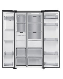 Külmik side-by-side samsung, 178 cm, 420/220 l, 36 db, elektrooniline juhtimine, nofrost, hõbedane-foto3