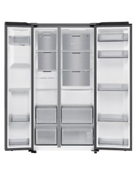 Külmik side-by-side samsung, 178 cm, 420/220 l, 36 db, elektrooniline juhtimine, nofrost, hõbedane-foto3