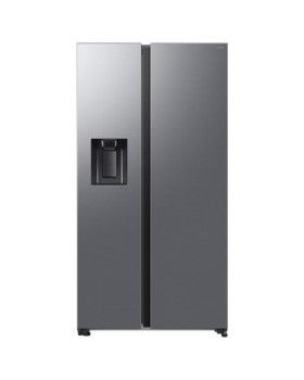 Külmik side-by-side samsung, 178 cm, 420/220 l, 36 db, elektrooniline juhtimine, nofrost, hõbedane