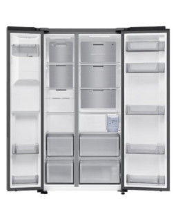 Külmik side-by-side samsung, 178 cm, 420/220 l, 36 db, elektrooniline juhtimine, nofrost, hõbedane-foto3