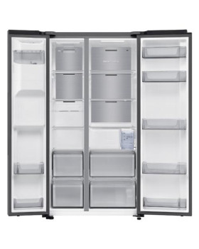 Külmik side-by-side samsung, 178 cm, 420/220 l, 36 db, elektrooniline juhtimine, nofrost, hõbedane-foto3