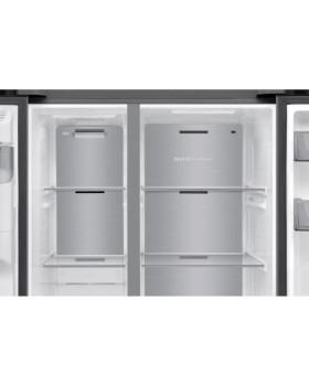Külmik side-by-side samsung, 178 cm, 420/220 l, 36 db, elektrooniline juhtimine, nofrost, hõbedane-foto4