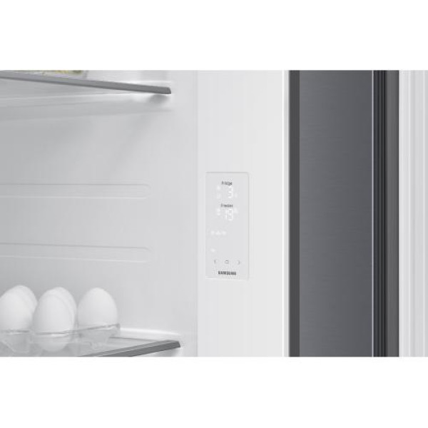Külmik side-by-side samsung, 178 cm, 420/220 l, 36 db, elektrooniline juhtimine, nofrost, hõbedane