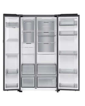 Külmik side-by-side samsung, 178 cm, 420/220 l, 36 db, elektrooniline juhtimine, nofrost, must-foto3