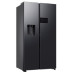 Külmik side-by-side samsung, 178 cm, 401/220 l, 36 db, elektrooniline juhtimine, nofrost, matt must