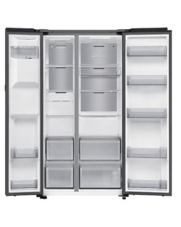 Külmik side-by-side samsung, 178 cm, 401/220 l, 36 db, elektrooniline juhtimine, nofrost, matt must-foto3