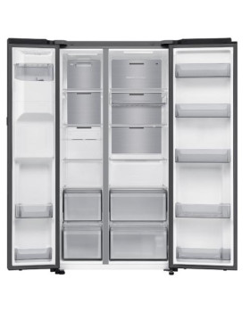 Külmik side-by-side samsung, 178 cm, 401/220 l, 36 db, elektrooniline juhtimine, nofrost, matt must-foto3