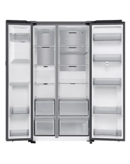 Külmik side-by-side samsung, 178 cm, 389/225 l, 34 db, elektrooniline juhtimine, nofrost, matt must-foto4